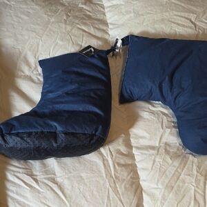 Cozy Navy Kids Slippers